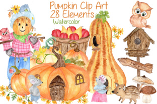 Download Watercolor Pumpkin Clipart, Squash Clipart, Thanksgiving Clipart, Invitation Clipart,Harvest Clipart, Autumn Vegetables - Invitation clipart Collection